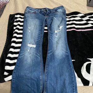 American eagle stretch bell bottom jeans